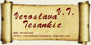 Veroslava Tešankić vizit kartica